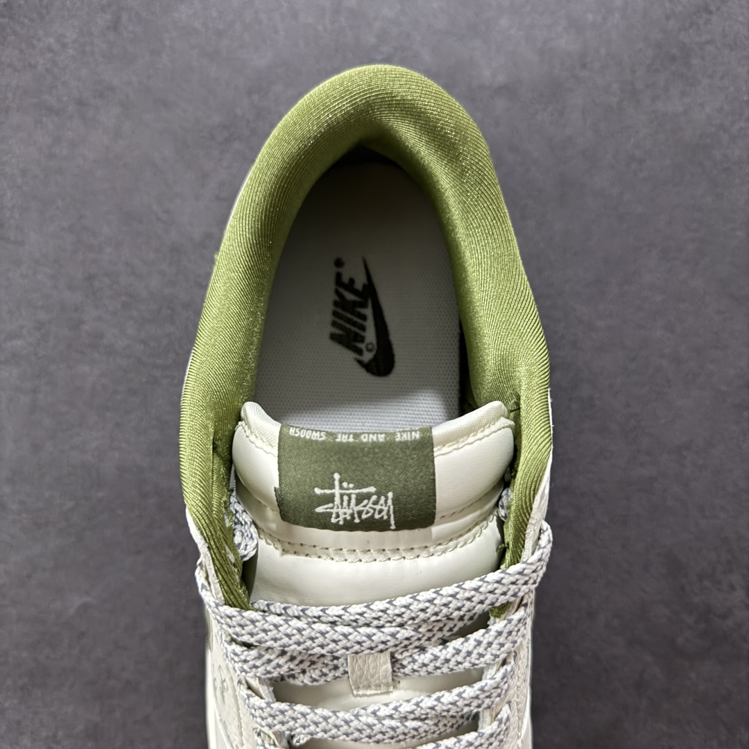 280  【定制版】Nike SB Dunk Low 斯图西联名 立体绿勾 周年高端定制 低帮休闲板鞋 XS6089-538