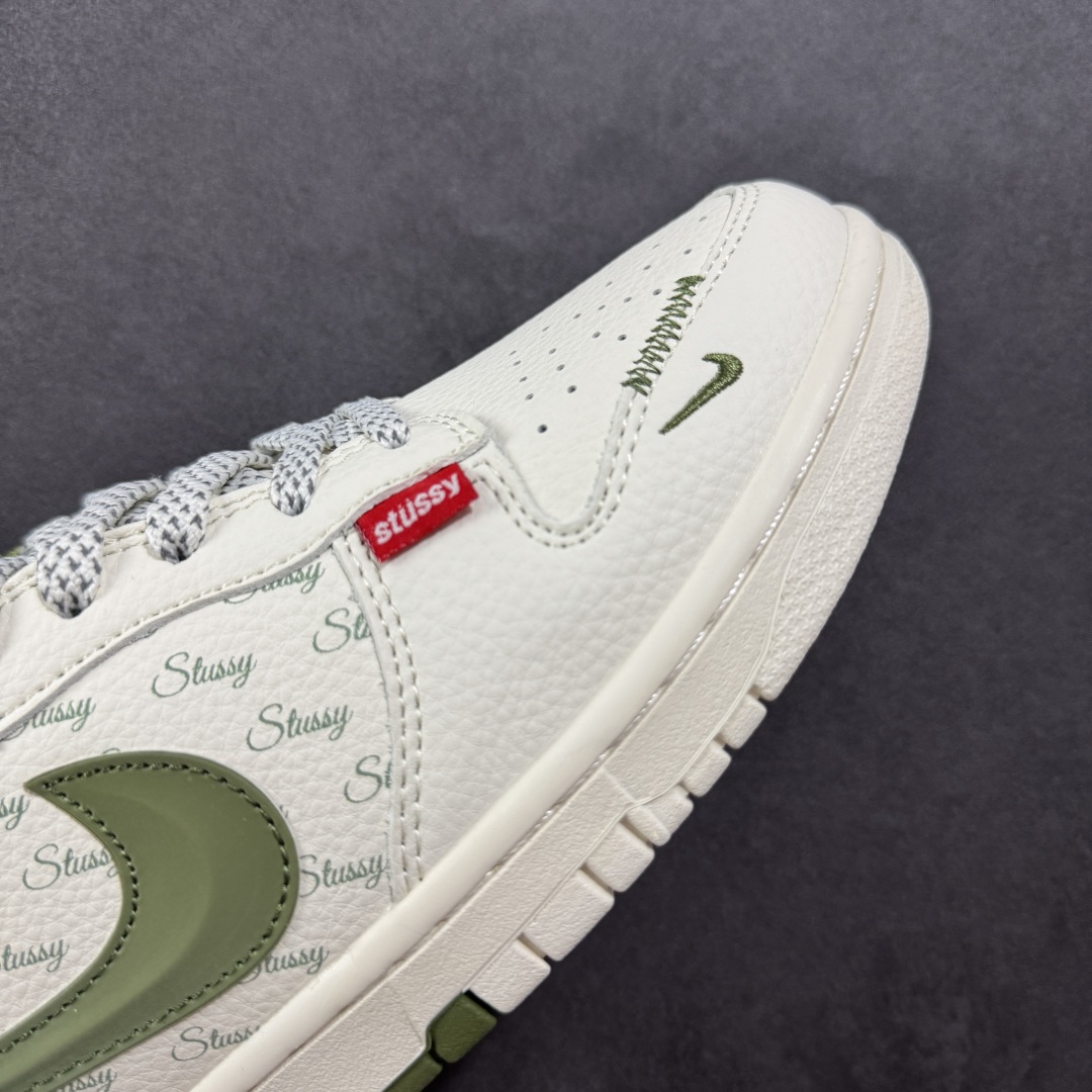 280  【定制版】Nike SB Dunk Low 斯图西联名 立体绿勾 周年高端定制 低帮休闲板鞋 XS6089-538