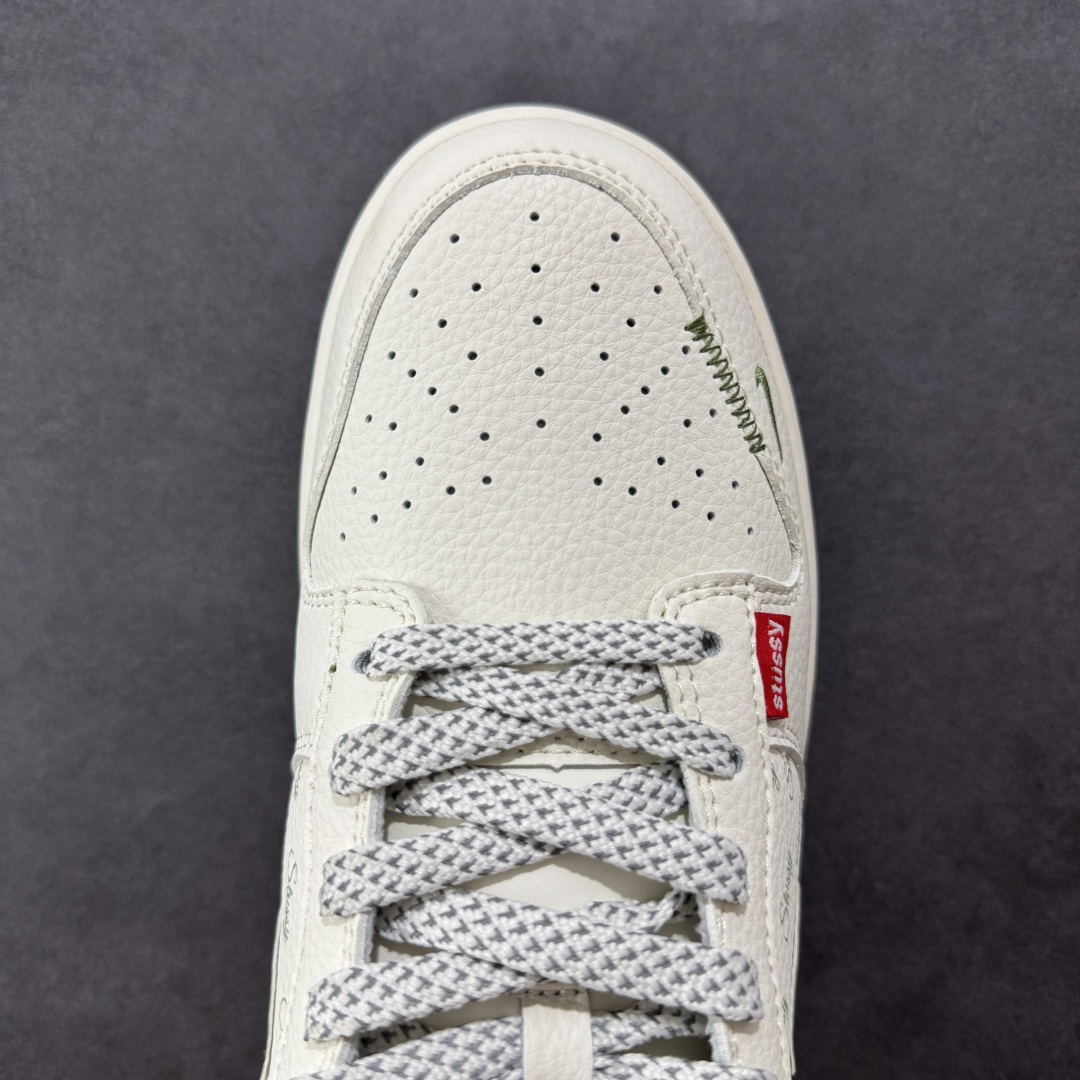 280  【定制版】Nike SB Dunk Low 斯图西联名 立体绿勾 周年高端定制 低帮休闲板鞋 XS6089-538