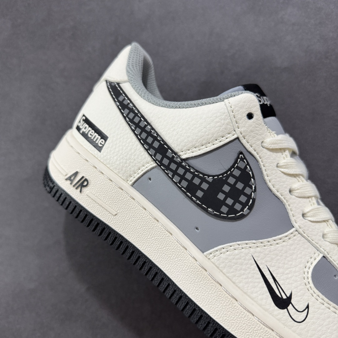 260  【定制版】Nike Air Force 1'07 Low Supreme联名 米灰积木 空军一号低帮休闲板鞋 XS1958-568