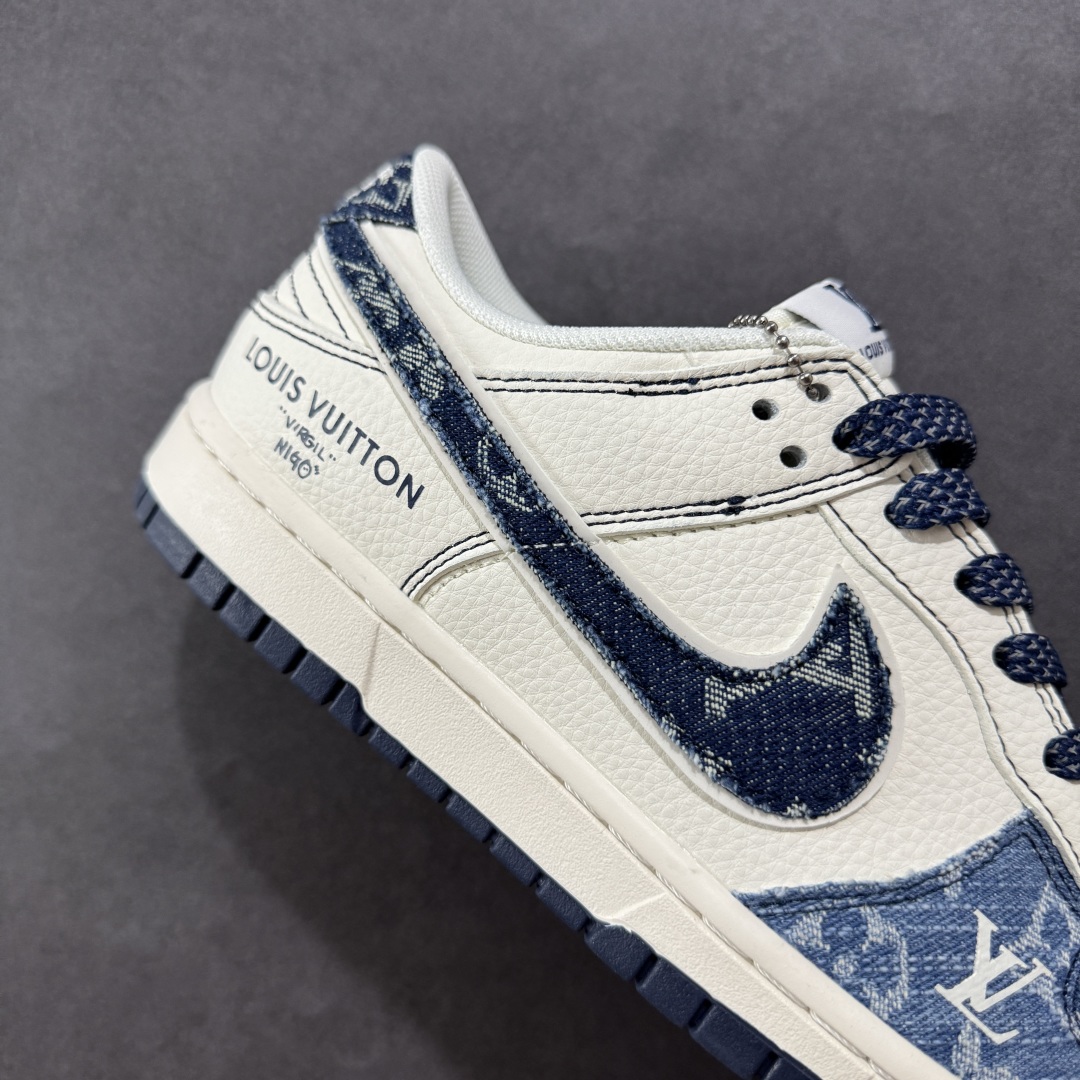 280  【定制版】Nike SB Dunk Low LV联名 深浅蓝 周年高端定制 低帮休闲板鞋 XX3168-142
