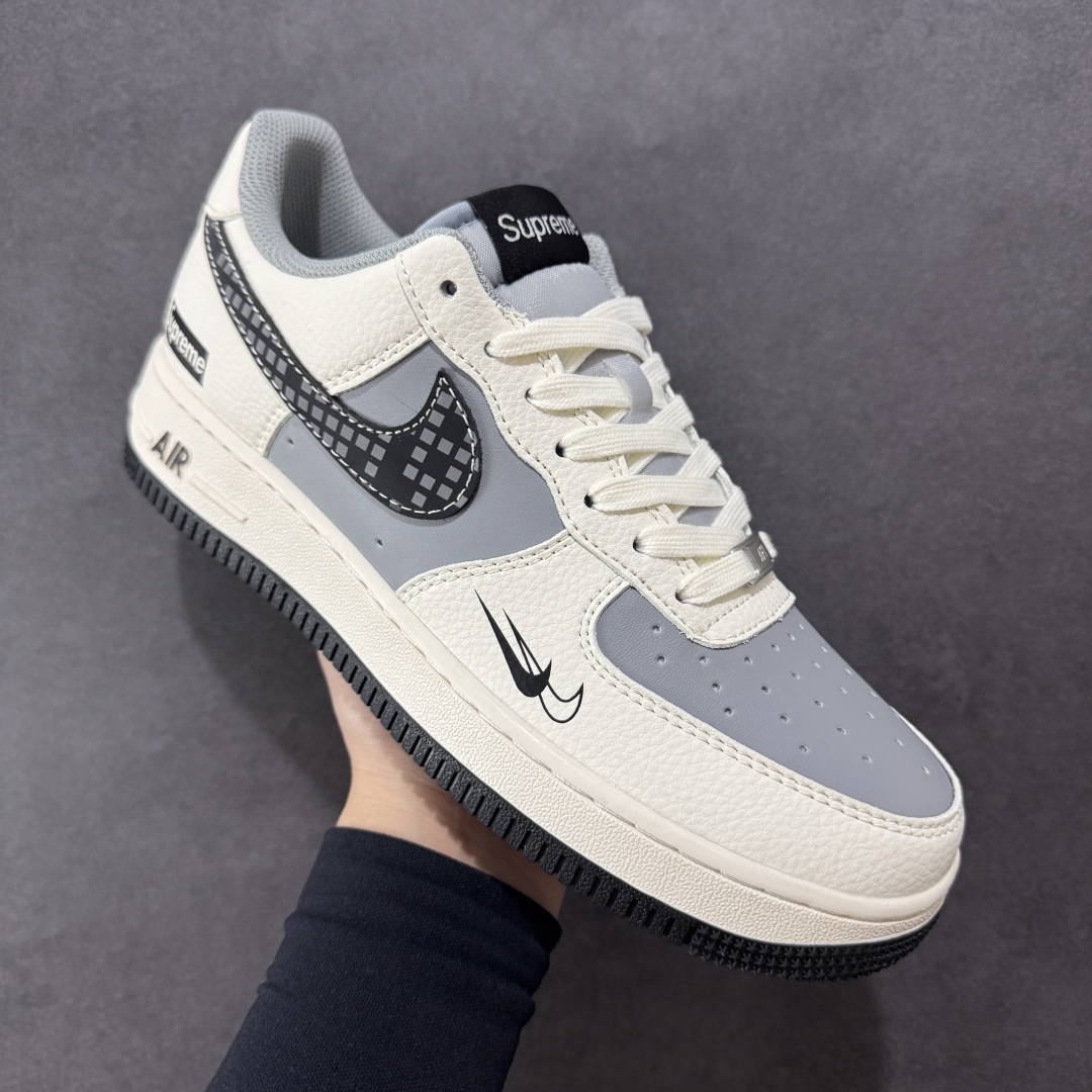 260  【定制版】Nike Air Force 1'07 Low Supreme联名 米灰积木 空军一号低帮休闲板鞋 XS1958-568