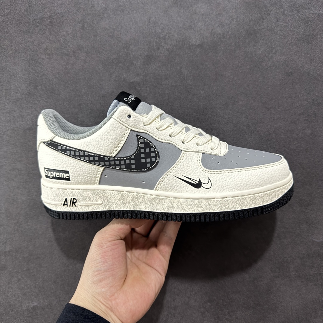 260  【定制版】Nike Air Force 1'07 Low Supreme联名 米灰积木 空军一号低帮休闲板鞋 XS1958-568