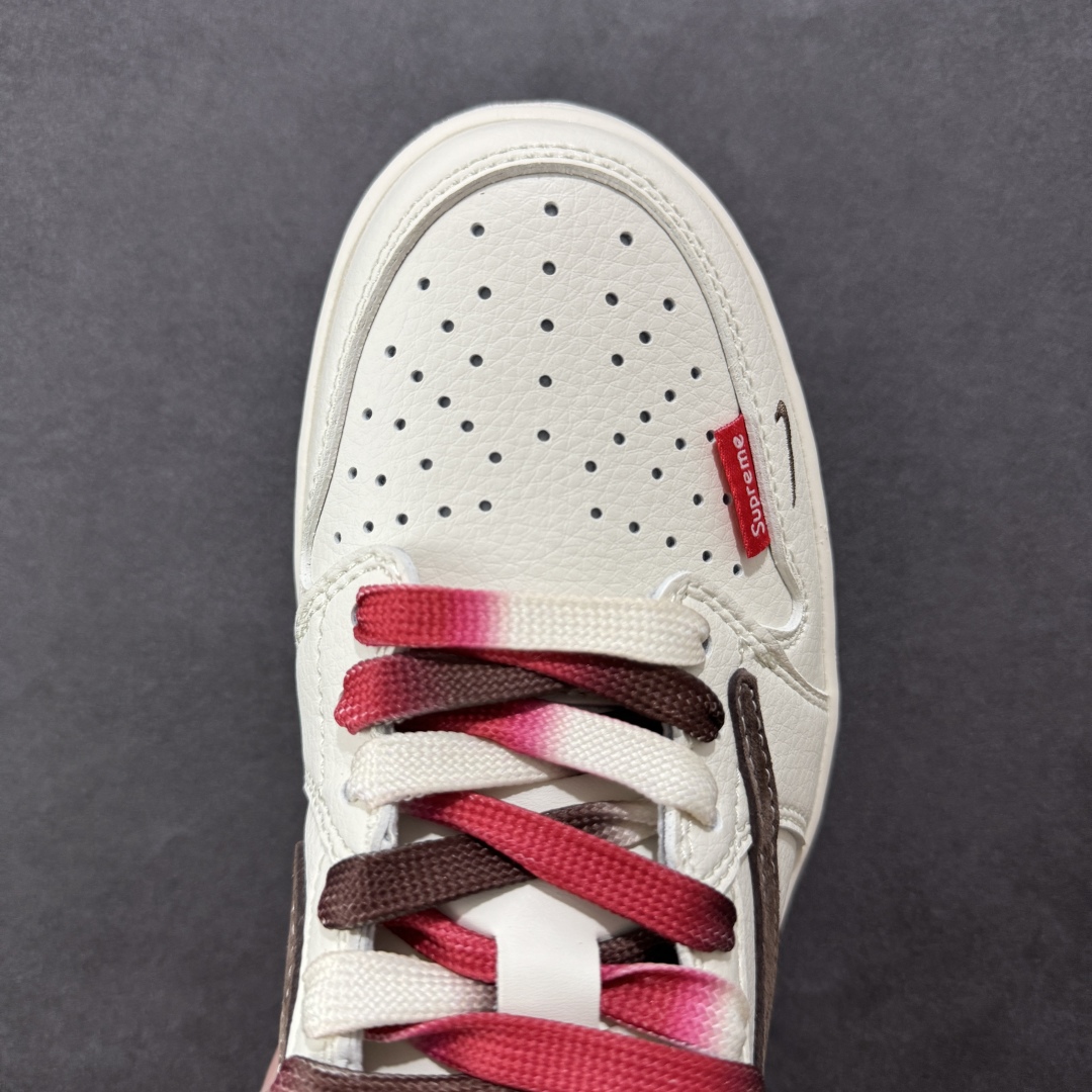 280  【定制版】Travis Scott x Fragment Design x Air Jordan 1 Low OG SP AJ1 乔1 北面联名 米棕小红标 低帮文化休闲板鞋 FC1688-213