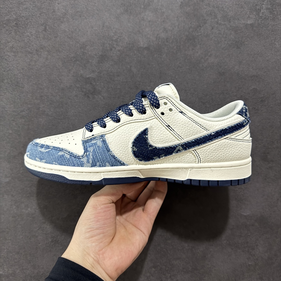 280  【定制版】Nike SB Dunk Low LV联名 深浅蓝 周年高端定制 低帮休闲板鞋 XX3168-142