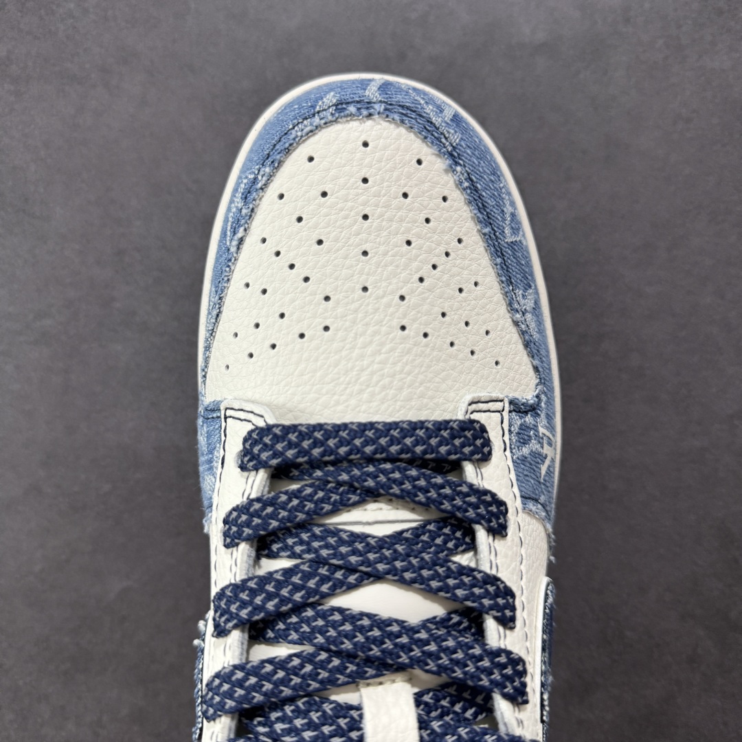 280  【定制版】Nike SB Dunk Low LV联名 深浅蓝 周年高端定制 低帮休闲板鞋 XX3168-142