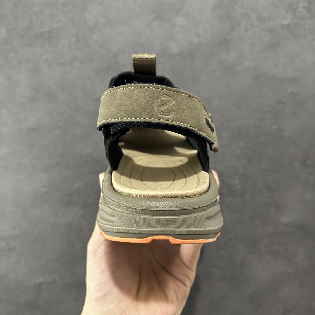 图片[4]-【公司级】ECCO爱步男鞋夏季新款户外凉鞋 沙滩鞋男鞋 越野系列 酷爽夏日出行 褪去厚重和繁琐的束缚 百看不厌的拼接鞋面，个性走势畅游盛夏 鞋面采用抽绳扣，适应各种脚型 防撞鞋头构造 橡胶半包结构 形成防撞保护 避免磕碰 采用MD按摩垫脚，U型结构包裹脚跟缓解疲劳 后跟魔术贴条 粘合强防止掉脚 回弹轻便鞋底 耐磨抗老化，具有较强抓地性和耐磨性，稳固支撑 尺码：38 39 40 41 42 43 44 45（皮鞋码）-选品中心