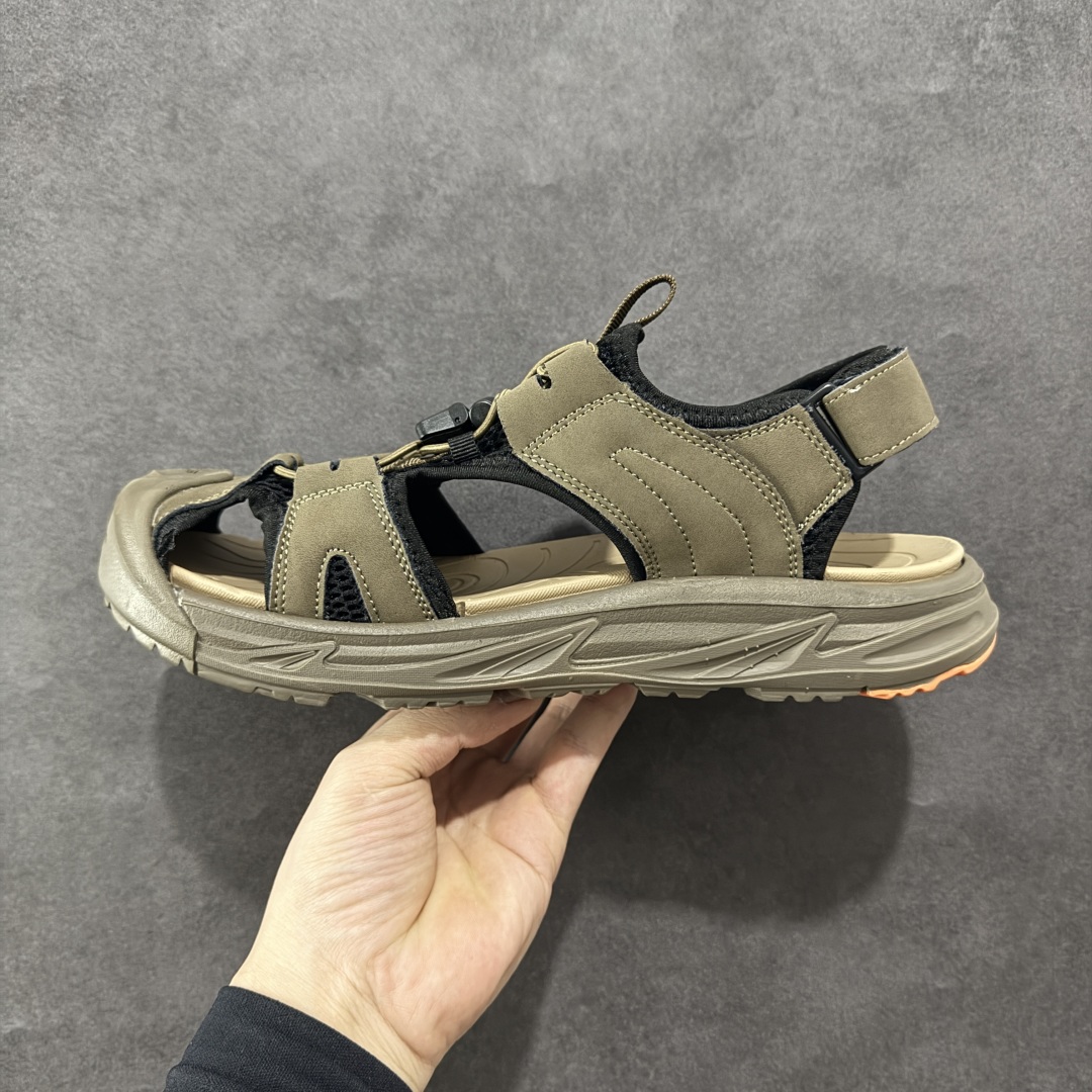 图片[2]-【公司级】ECCO爱步男鞋夏季新款户外凉鞋 沙滩鞋男鞋 越野系列 酷爽夏日出行 褪去厚重和繁琐的束缚 百看不厌的拼接鞋面，个性走势畅游盛夏 鞋面采用抽绳扣，适应各种脚型 防撞鞋头构造 橡胶半包结构 形成防撞保护 避免磕碰 采用MD按摩垫脚，U型结构包裹脚跟缓解疲劳 后跟魔术贴条 粘合强防止掉脚 回弹轻便鞋底 耐磨抗老化，具有较强抓地性和耐磨性，稳固支撑 尺码：38 39 40 41 42 43 44 45（皮鞋码）-选品中心