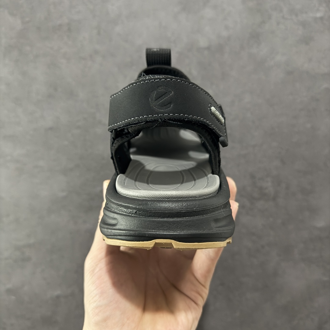 图片[4]-【公司级】ECCO爱步男鞋夏季新款户外凉鞋 沙滩鞋男鞋 越野系列 酷爽夏日出行 褪去厚重和繁琐的束缚 百看不厌的拼接鞋面，个性走势畅游盛夏 鞋面采用抽绳扣，适应各种脚型 防撞鞋头构造 橡胶半包结构 形成防撞保护 避免磕碰 采用MD按摩垫脚，U型结构包裹脚跟缓解疲劳 后跟魔术贴条 粘合强防止掉脚 回弹轻便鞋底 耐磨抗老化，具有较强抓地性和耐磨性，稳固支撑 尺码：38 39 40 41 42 43 44 45（皮鞋码）-选品中心