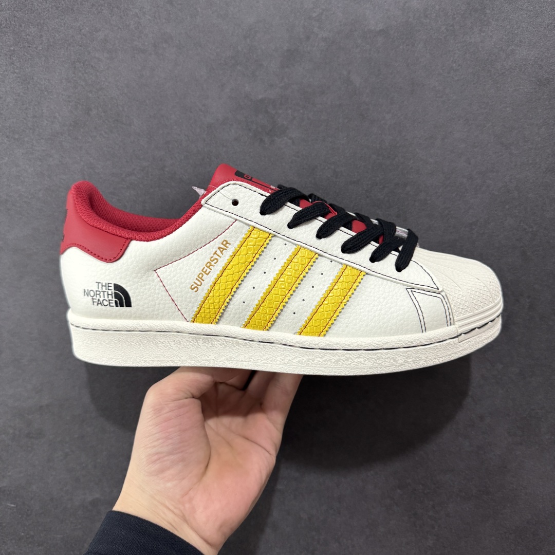  
【定制版】AD Originals Superstar x The North Face 白金红
采