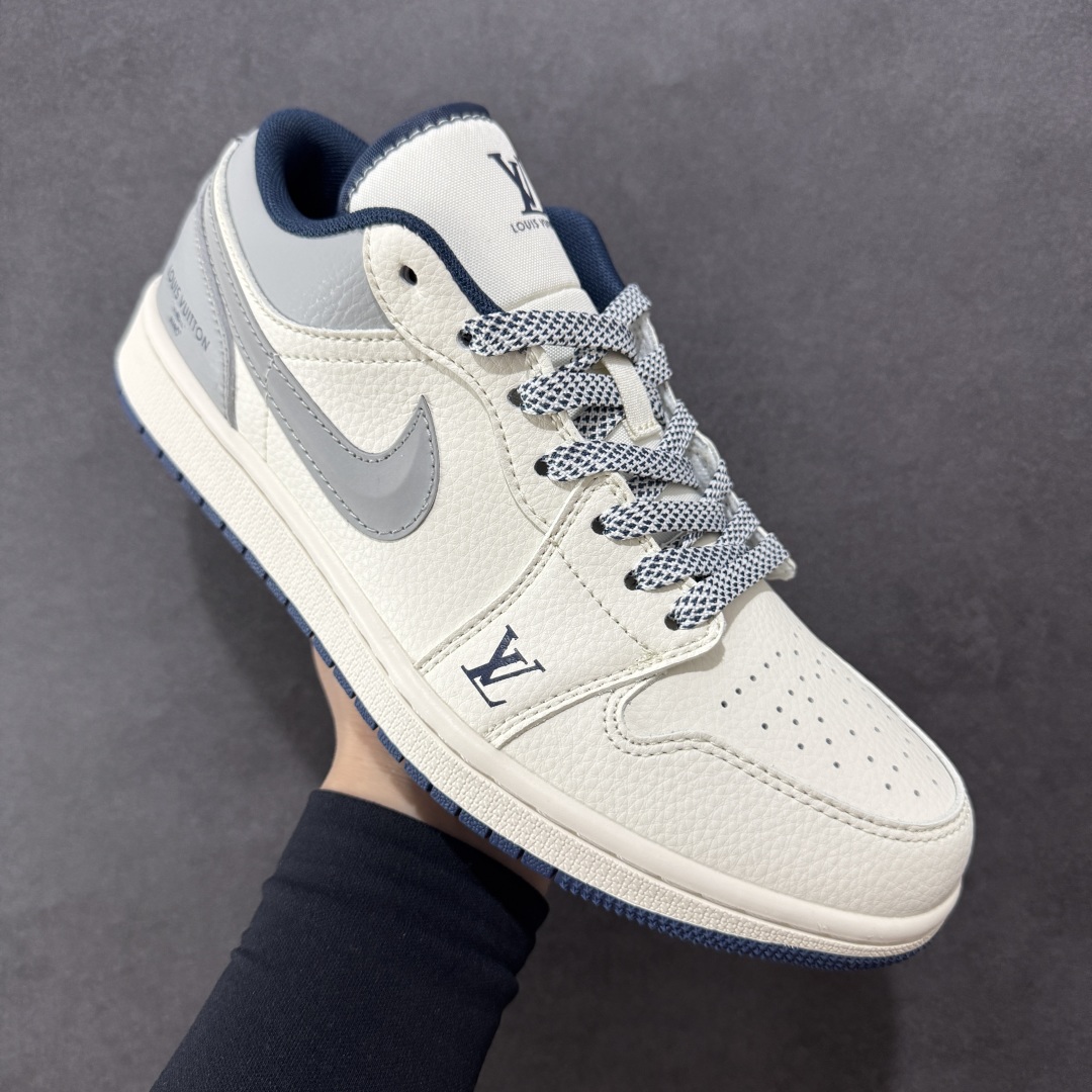 280  【定制版】Air Jordan 1 Low AJ1 乔1 LV联名 烟灰立体勾 高端定制 低帮复古篮球鞋 XS6086-557