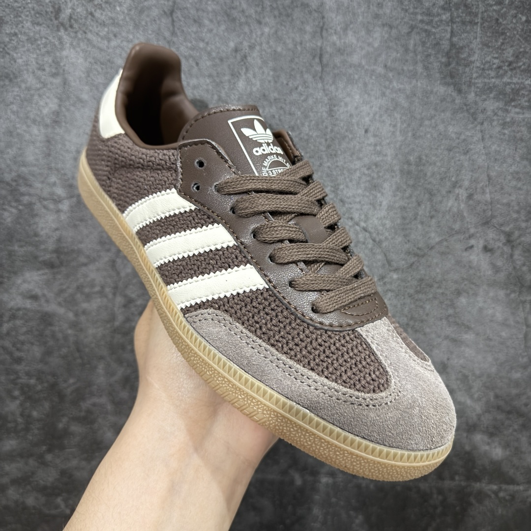  
【正确版】Adidas Samba OG 桑巴舞街头系列德训运动板鞋 
采用固色翻毛皮组合牛剖革鞋面