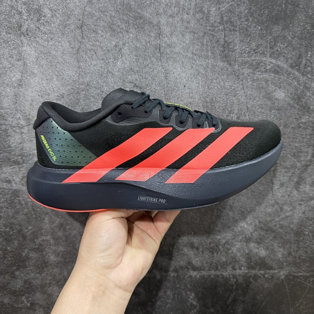 【渠道纯原】AD Adizero Eva SL M 零度进化版系列低帮轻便透气竞速休闲运动慢跑鞋 J