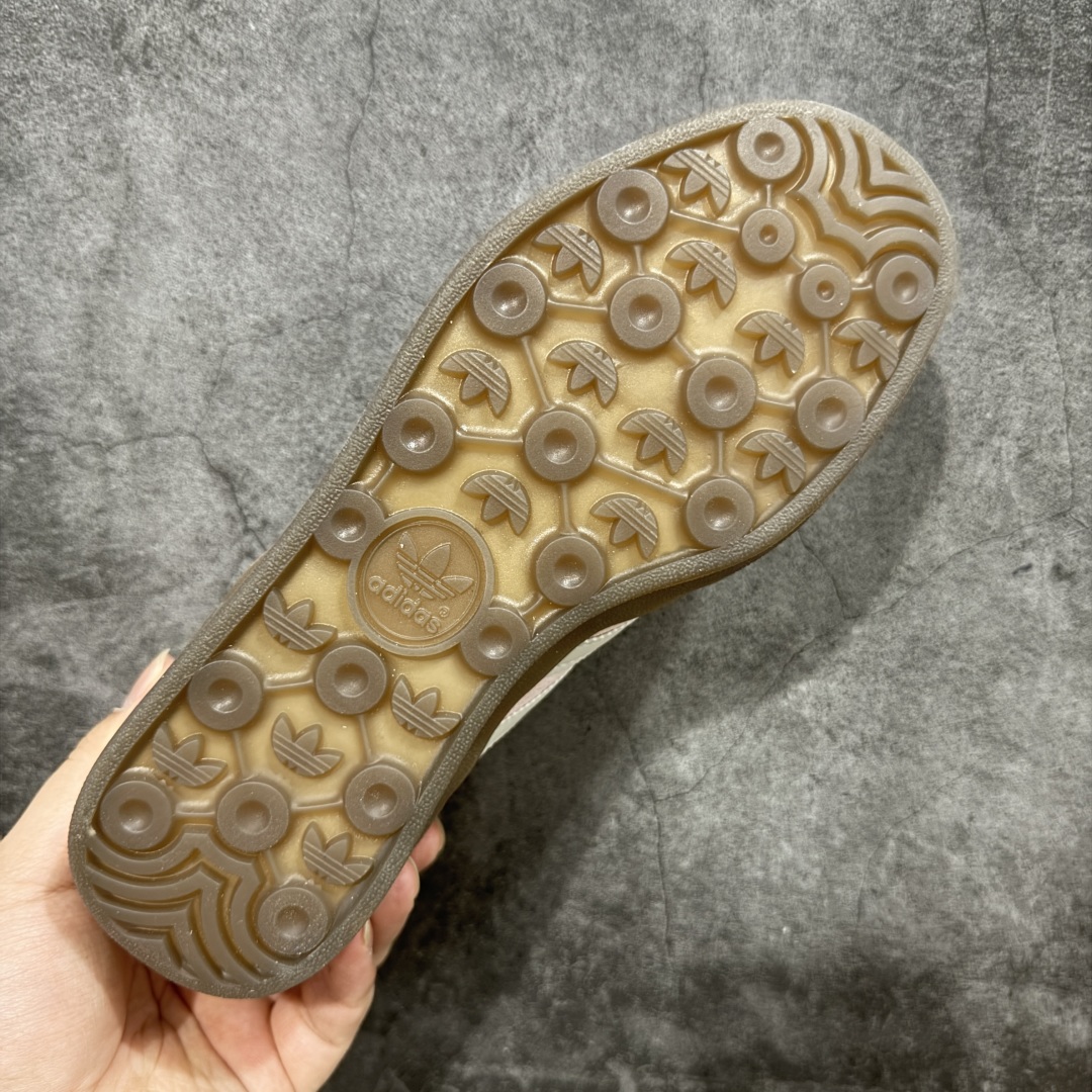 200 纯原CS版Adidas Originals Gazelle Indoor 防滑低帮T头德训鞋 GZ复古系列 白粉 JI2716