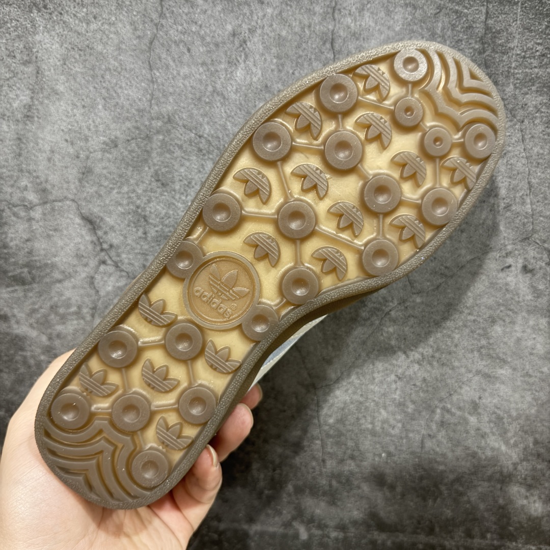 纯原CS版Adidas Originals Gazelle Indoor 防滑低帮T头德训鞋 GZ复古系列 白蓝 JI2717