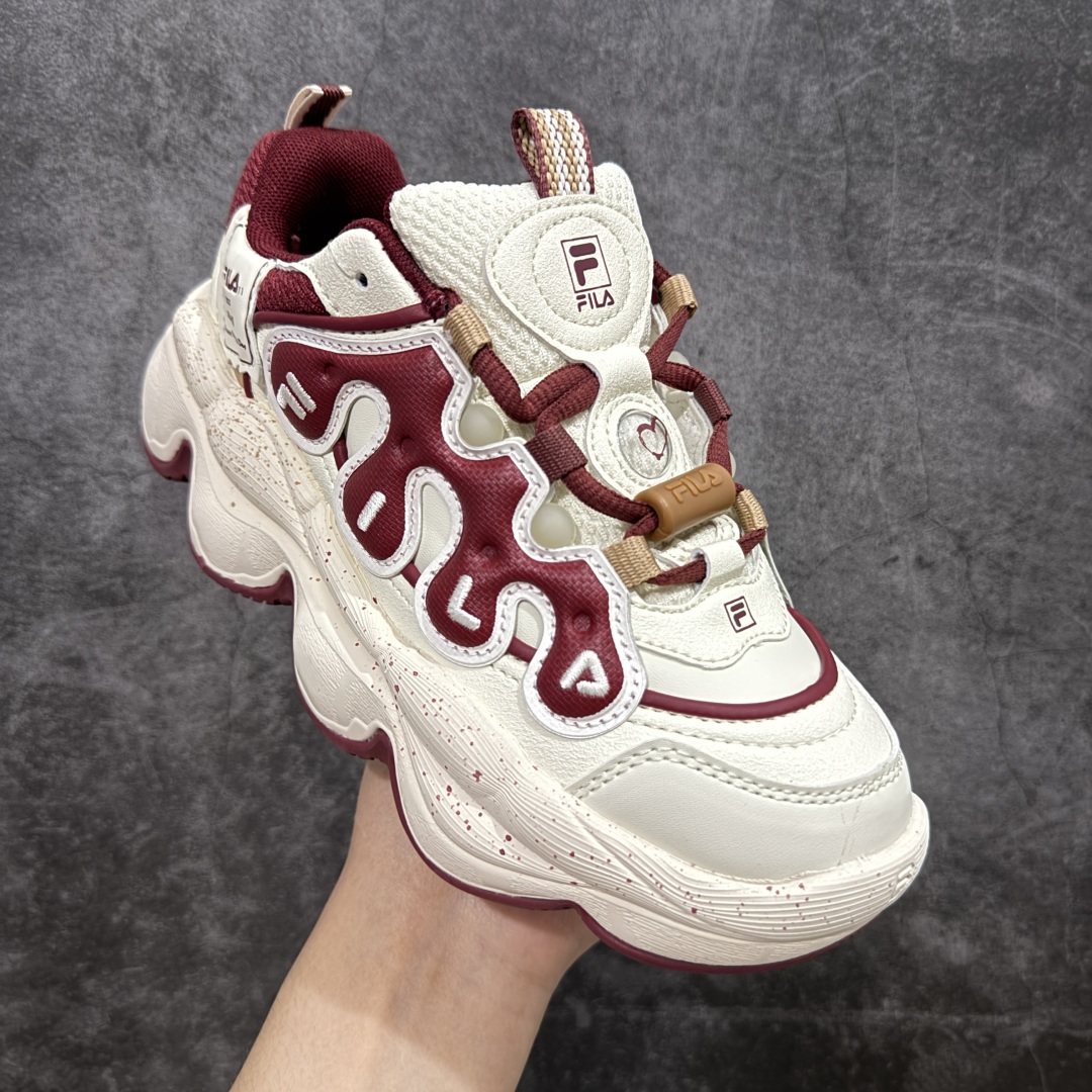  
【绿x版】FILA PEASE 斐乐豌豆鞋舒适百搭防滑耐磨低帮生活休闲鞋老爹鞋    f12WFAR