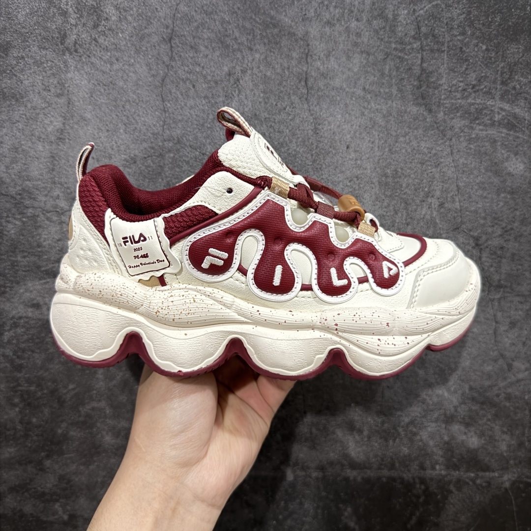  
【绿x版】FILA PEASE 斐乐豌豆鞋舒适百搭防滑耐磨低帮生活休闲鞋老爹鞋    f12WFAR