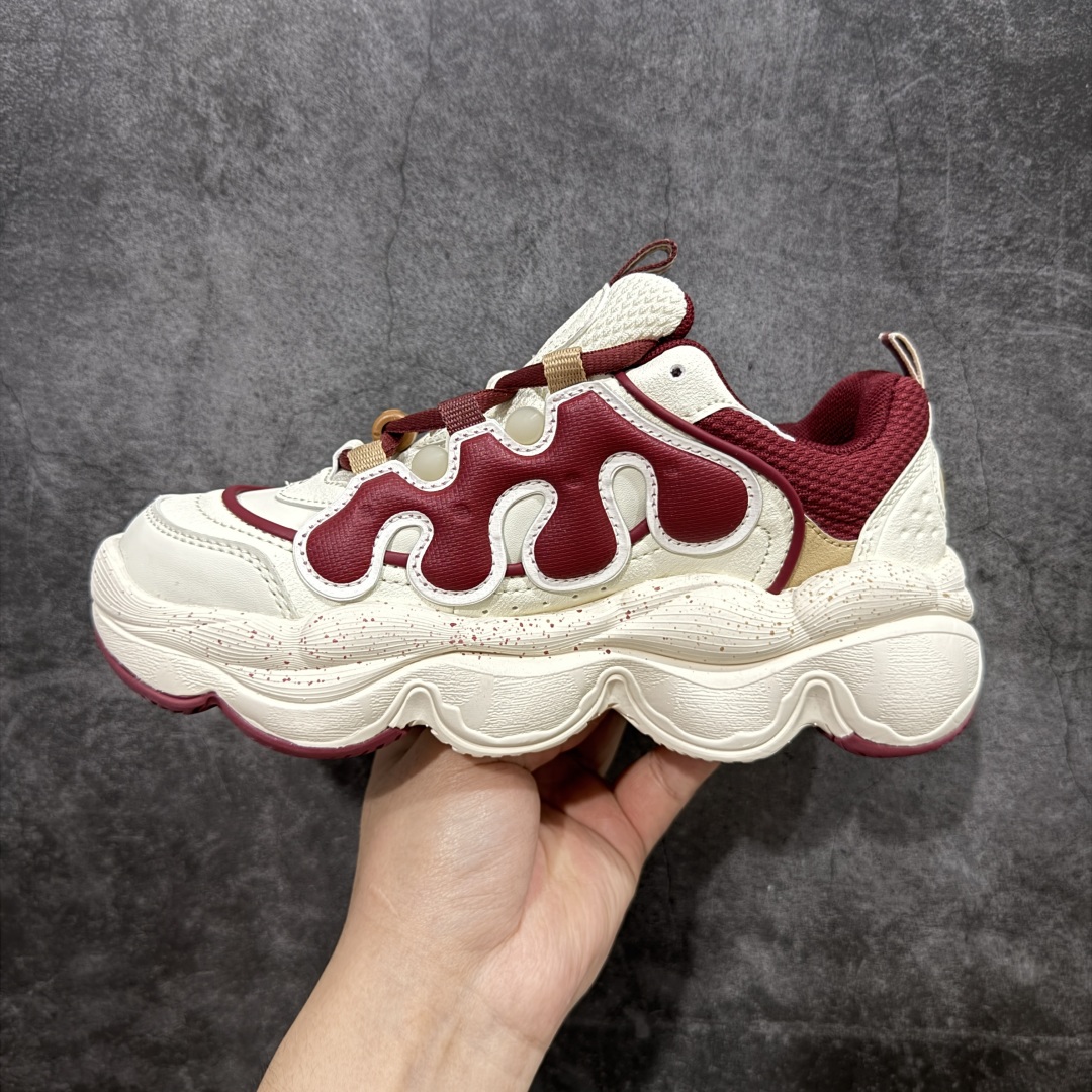  
【绿x版】FILA PEASE 斐乐豌豆鞋舒适百搭防滑耐磨低帮生活休闲鞋老爹鞋    f12WFAR