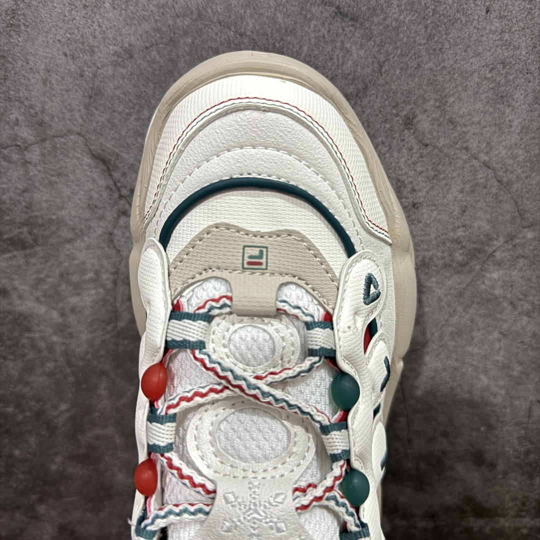  
【绿x版】FILA PEASE 斐乐豌豆鞋舒适百搭防滑耐磨低帮生活休闲鞋老爹鞋    f12WFAR