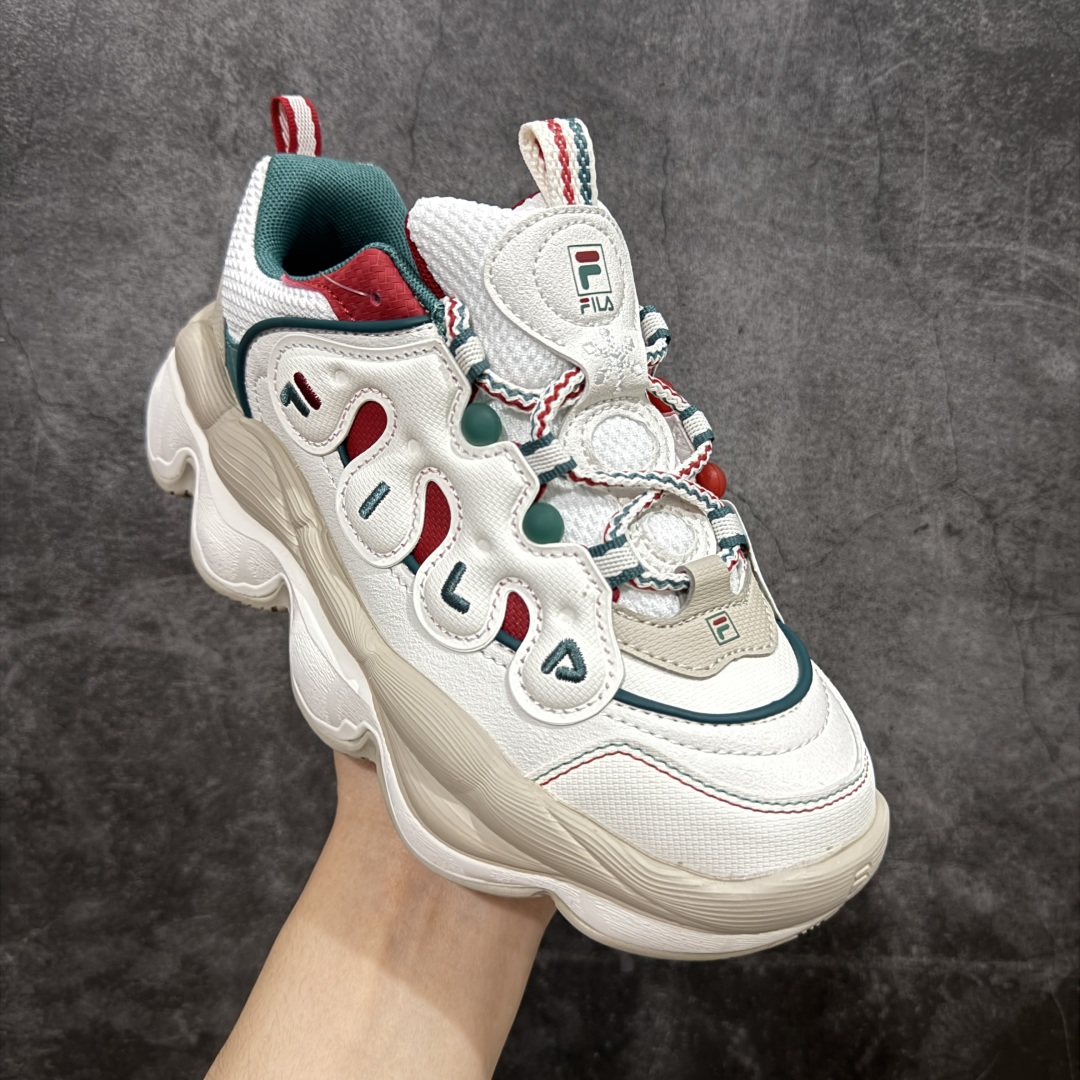  
【绿x版】FILA PEASE 斐乐豌豆鞋舒适百搭防滑耐磨低帮生活休闲鞋老爹鞋    f12WFAR