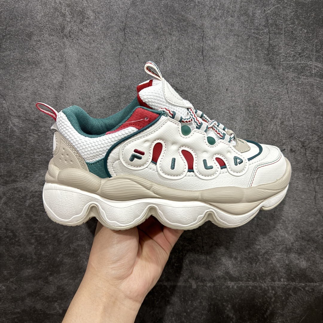  
【绿x版】FILA PEASE 斐乐豌豆鞋舒适百搭防滑耐磨低帮生活休闲鞋老爹鞋    f12WFAR