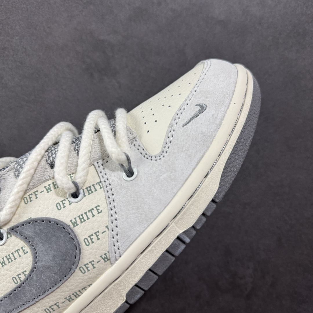 定制版Nike SB Dunk Low OFF-WHITE系列 带字幕灰勾 周年高端定制 低帮休闲板鞋 YX5066-223