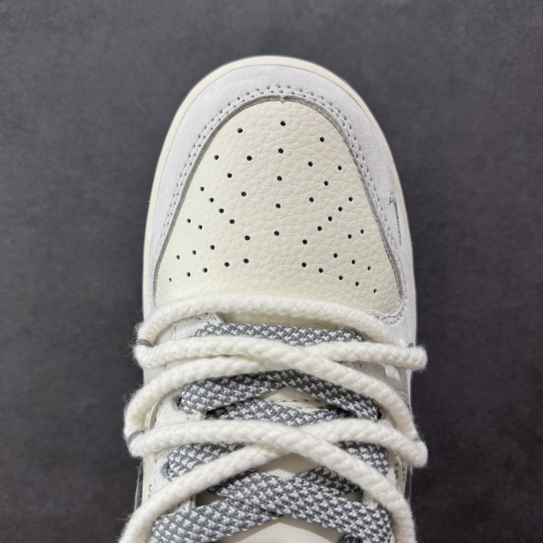 定制版Nike SB Dunk Low OFF-WHITE系列 带字幕灰勾 周年高端定制 低帮休闲板鞋 YX5066-223