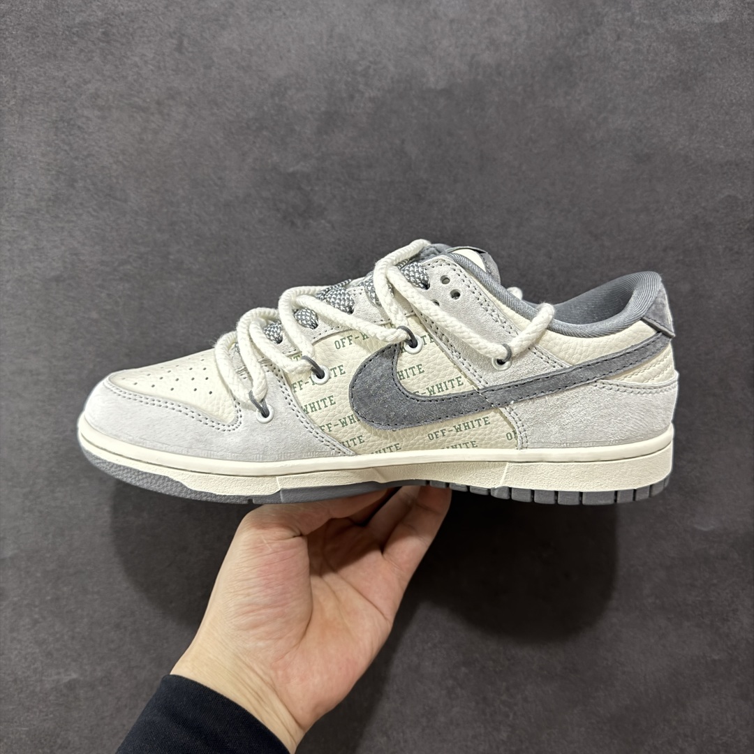 定制版Nike SB Dunk Low OFF-WHITE系列 带字幕灰勾 周年高端定制 低帮休闲板鞋 YX5066-223