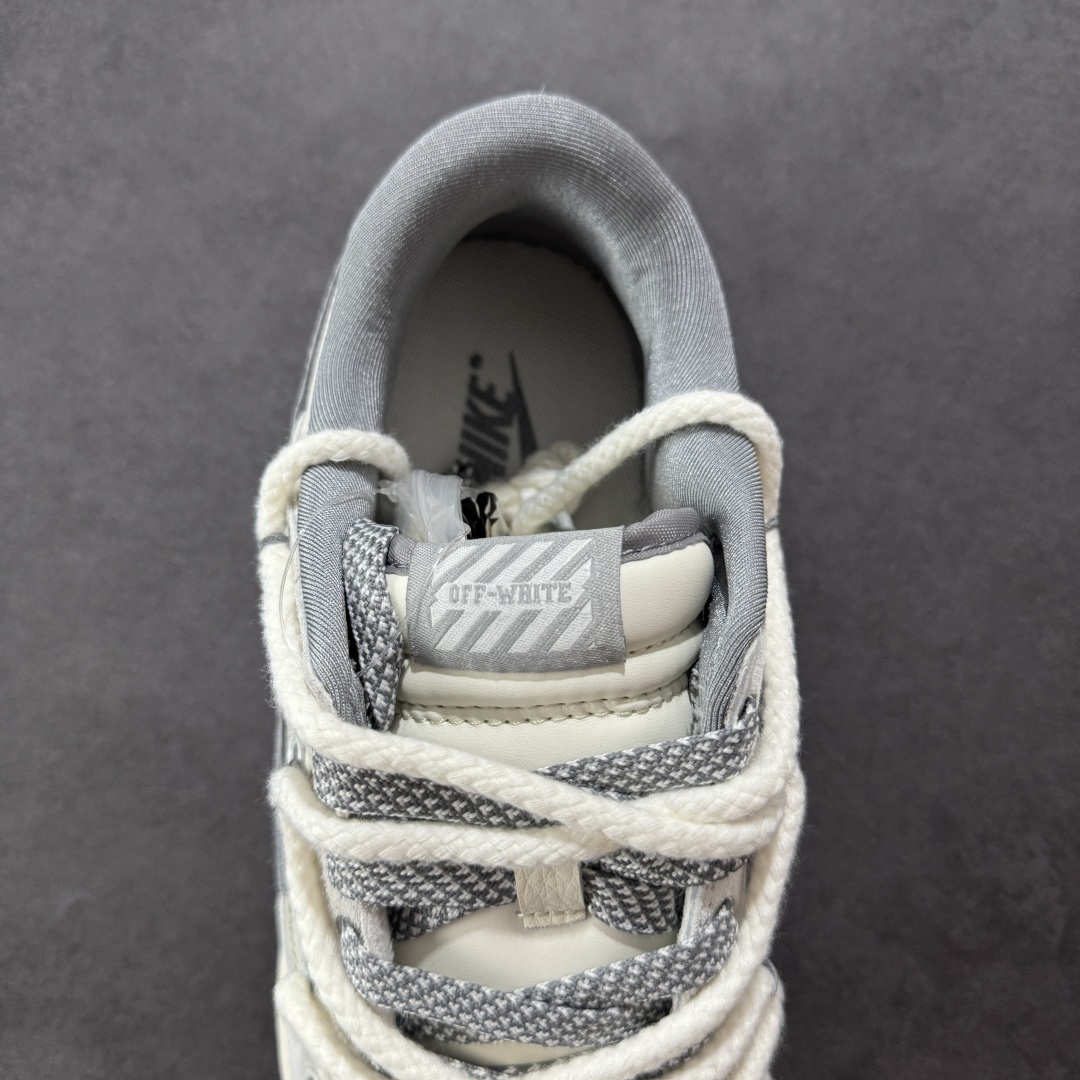定制版Nike SB Dunk Low OFF-WHITE系列 带字幕灰勾 周年高端定制 低帮休闲板鞋 YX5066-223