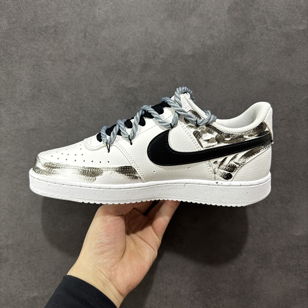 260 定制版Nike Court Vision 1 Low“暗黑骑士②” 手绘涂鸦定制板鞋 DH2987-211