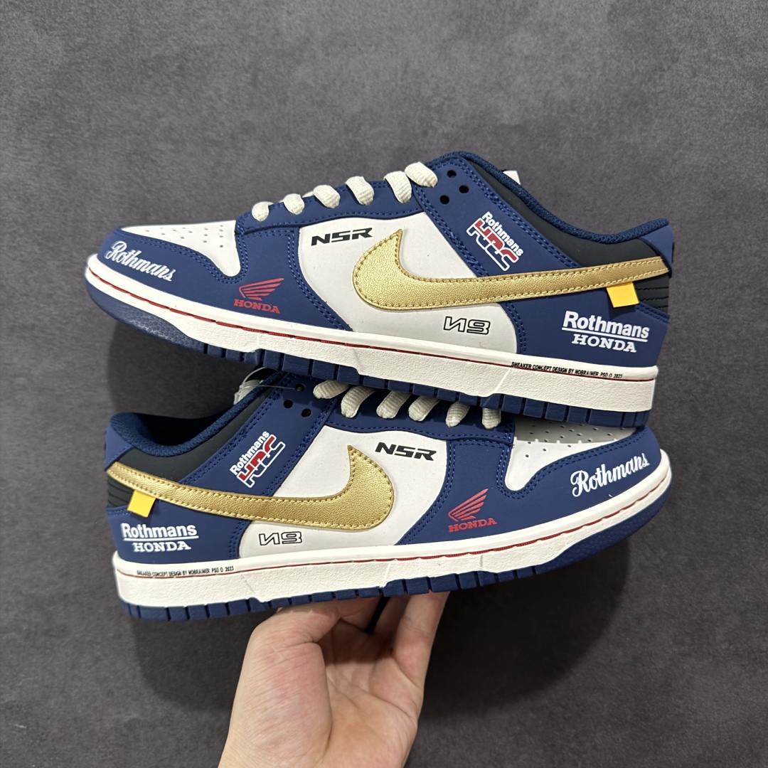 定制版Nike SB Dunk Low 复古白蓝 联名配色 周年高端定制 低帮休闲板鞋 MU0232-365