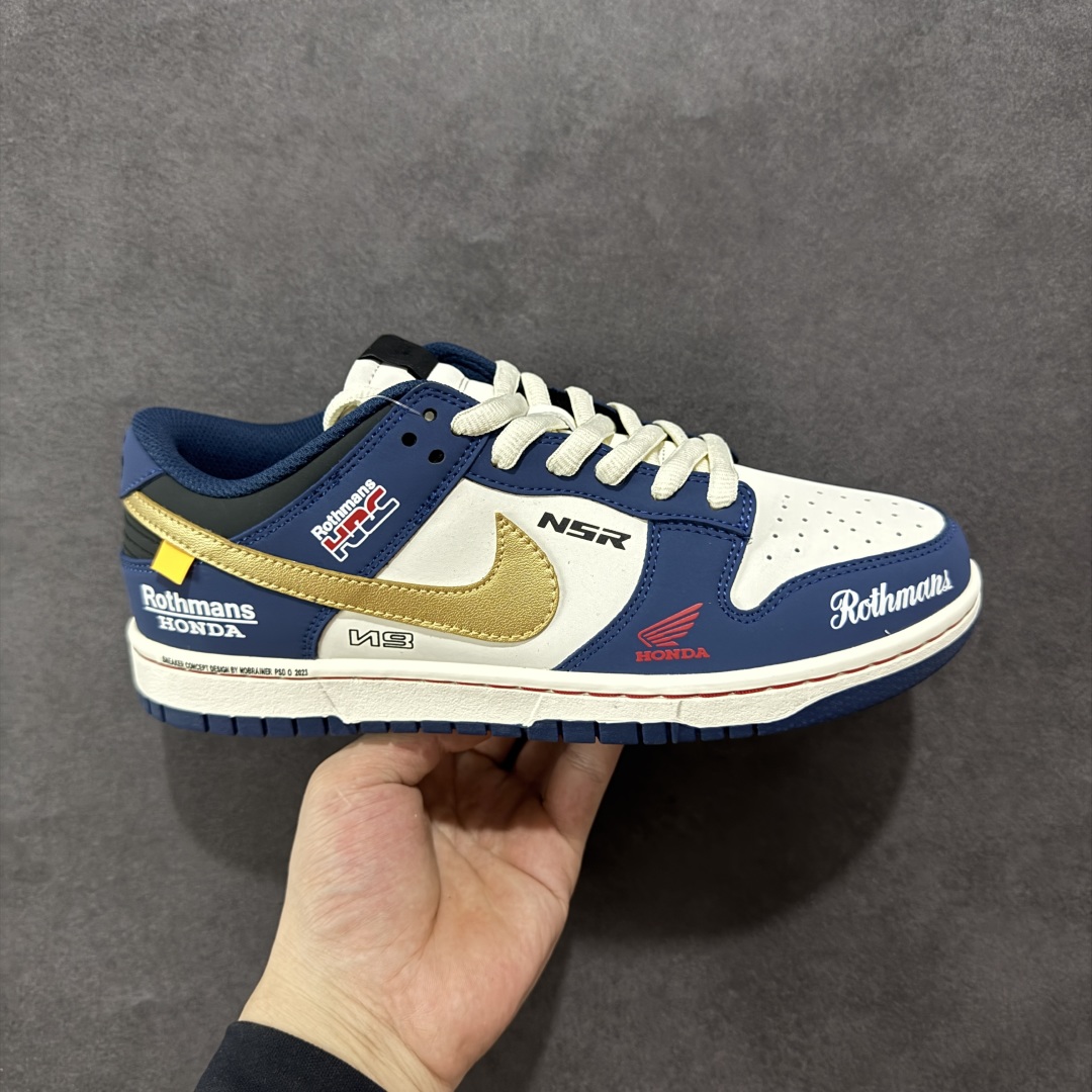 定制版Nike SB Dunk Low 复古白蓝 联名配色 周年高端定制 低帮休闲板鞋 MU0232-365