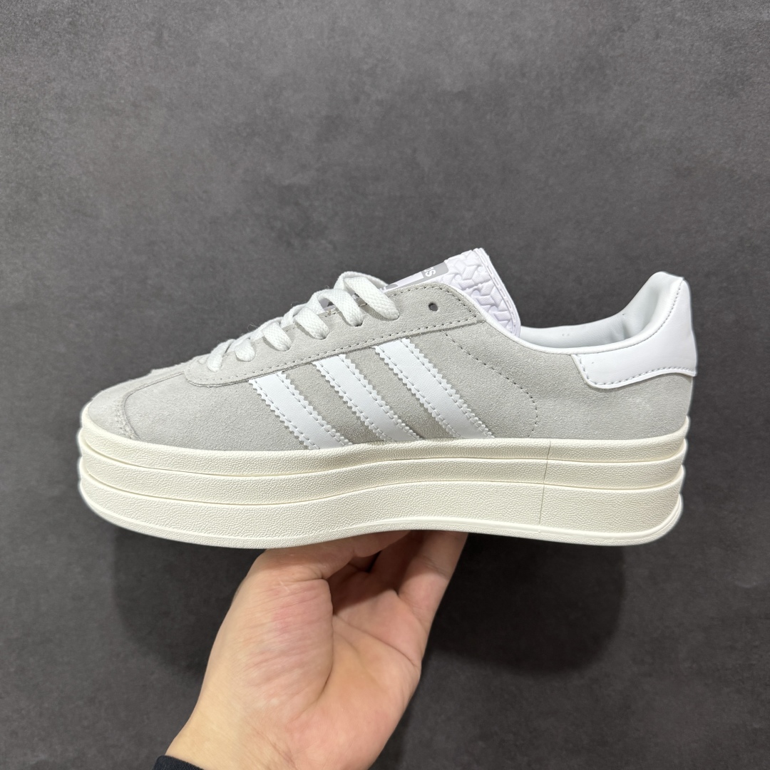 AD Originals Gazelle Bold W 羚羊松糕系列复古百搭厚底增高低帮休闲运动板鞋 HQ6893