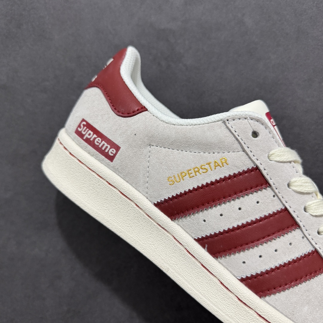  
【定制版】AD Originals Superstar x Supreme 灰红
采用全新头层拼接皮