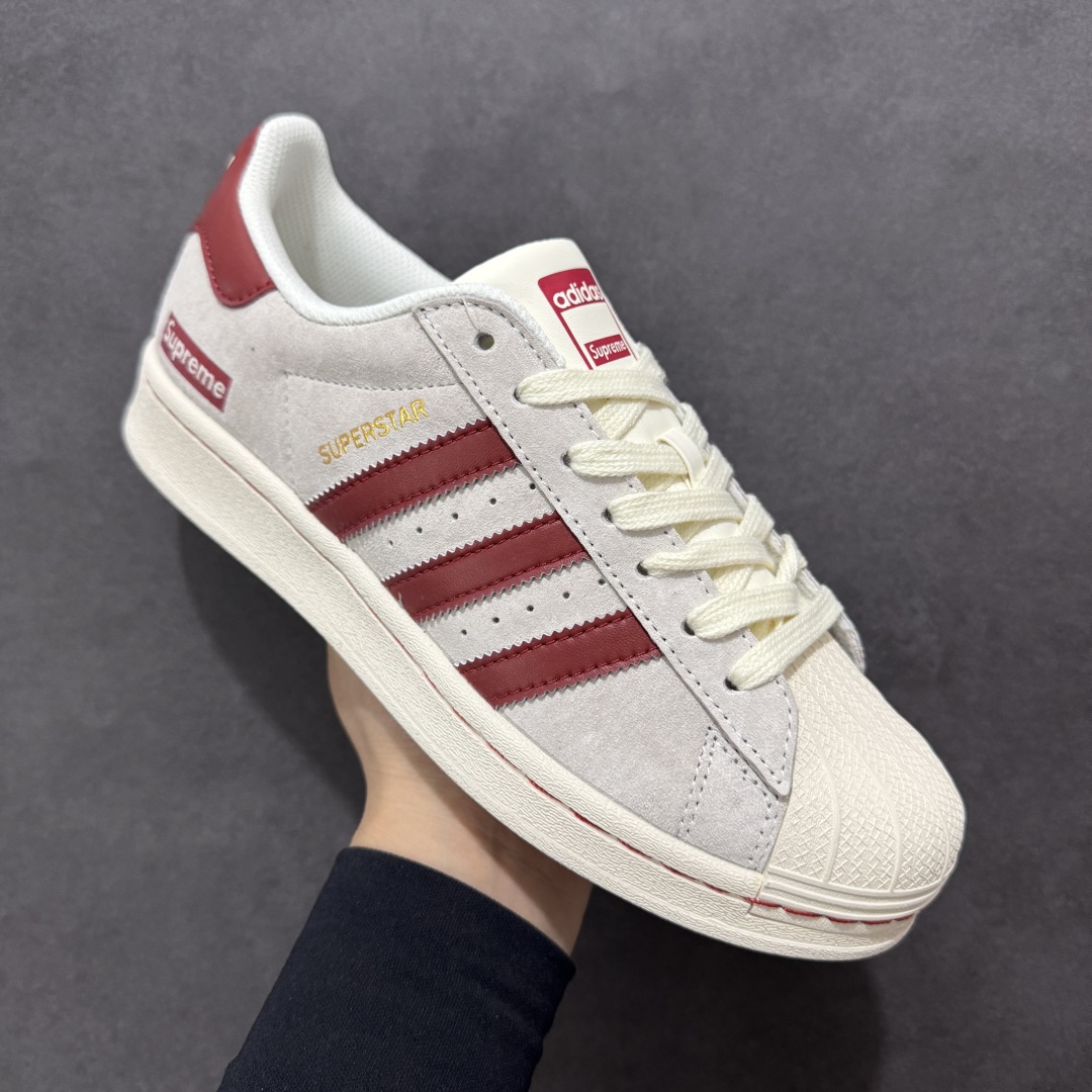  
【定制版】AD Originals Superstar x Supreme 灰红
采用全新头层拼接皮