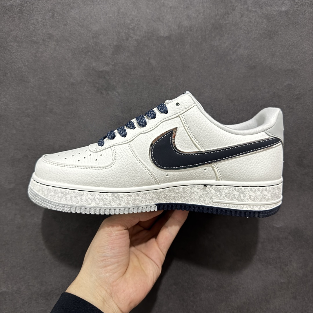 定制版Nike Air Force 1 Low 07 x OFF-WHITE 白蓝小钩 DQ6628-158