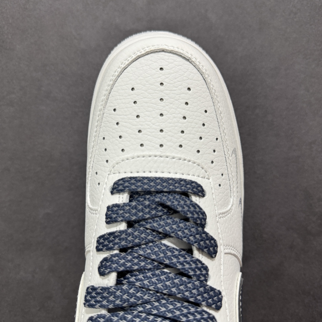 定制版Nike Air Force 1 Low 07 x OFF-WHITE 白蓝小钩 DQ6628-158