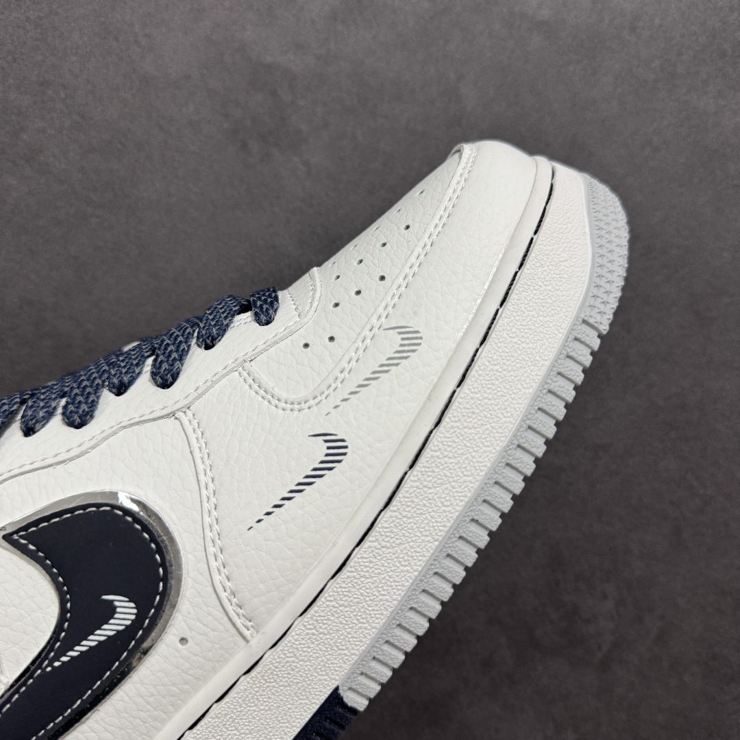 定制版Nike Air Force 1 Low 07 x OFF-WHITE 白蓝小钩 DQ6628-158