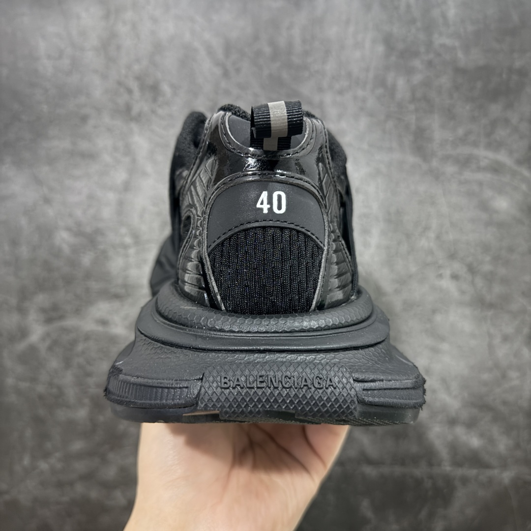 450 XA版巴黎3XL 蜘蛛侠绑带 黑色 Balenciaga巴黎世家 24ss 绑带做旧款 巴黎十代网眼潮流百搭低帮老爹鞋 黑色