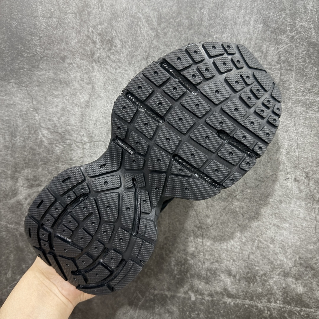 450 XA版巴黎3XL 蜘蛛侠绑带 黑色 Balenciaga巴黎世家 24ss 绑带做旧款 巴黎十代网眼潮流百搭低帮老爹鞋 黑色