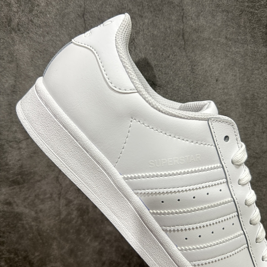 
【奥莱正品单】过验级 Adidas Original Superstar 纯白贝壳头 EG4960

