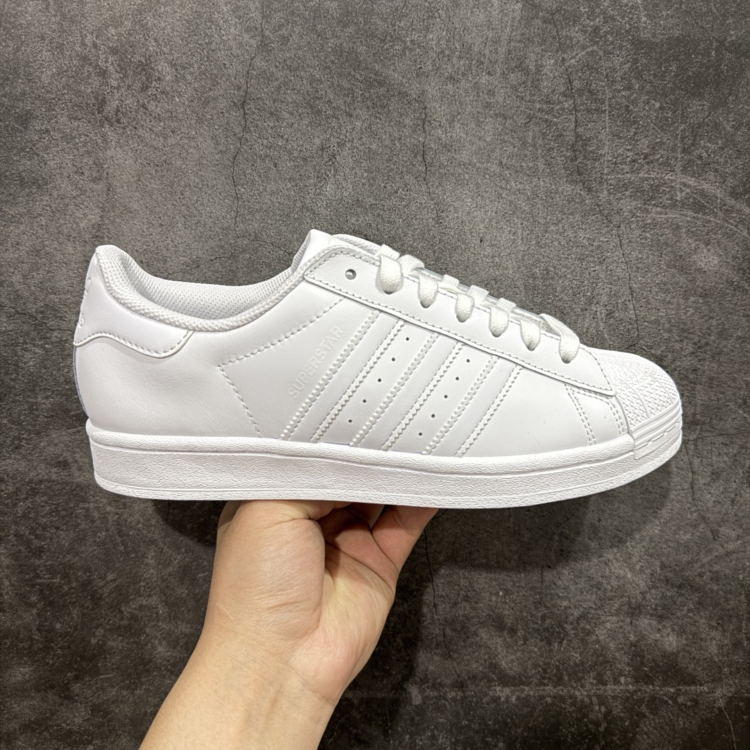 
【奥莱正品单】过验级 Adidas Original Superstar 纯白贝壳头 EG4960

