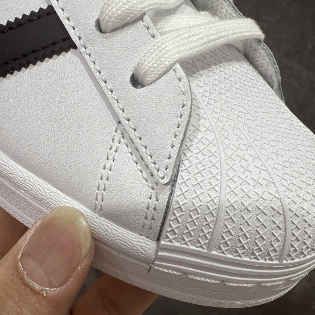 图片[5]-【奥莱正品单】过验级 Adidas Original Superstar 纯白贝壳头 EG4960 市面未流通版 支持对比正品 懂的都懂 市场没有任何版本可以与此对比 无论版型 细节材料 针车烫金都是没有之一的顶级 好价供应 尺码：35.5-45-选品中心