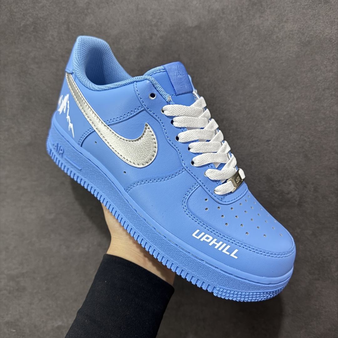 定制版官方爆款定制 Nike Air Force 1 Low’07 冰岛蓝调 空军一号低帮休闲板鞋 ZH0316-070