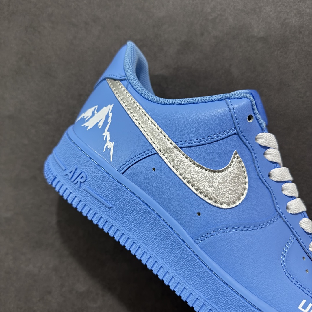 定制版官方爆款定制 Nike Air Force 1 Low’07 冰岛蓝调 空军一号低帮休闲板鞋 ZH0316-070
