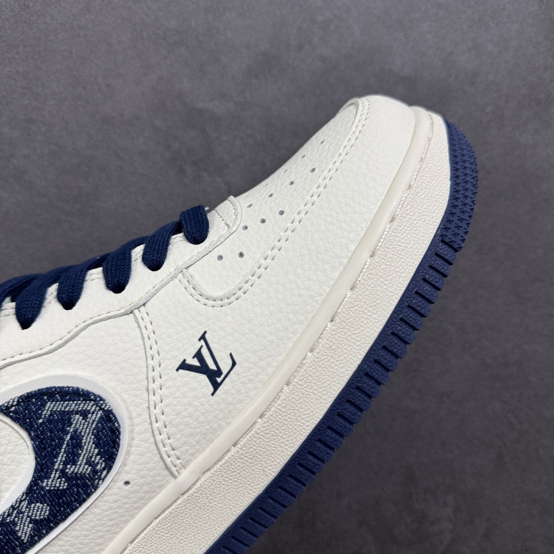 定制版海外限量发售！NIke Air Force 1 '07 Low “LV联名——蓝牛仔勾”空军一号 低帮 运动鞋 XX3168-128