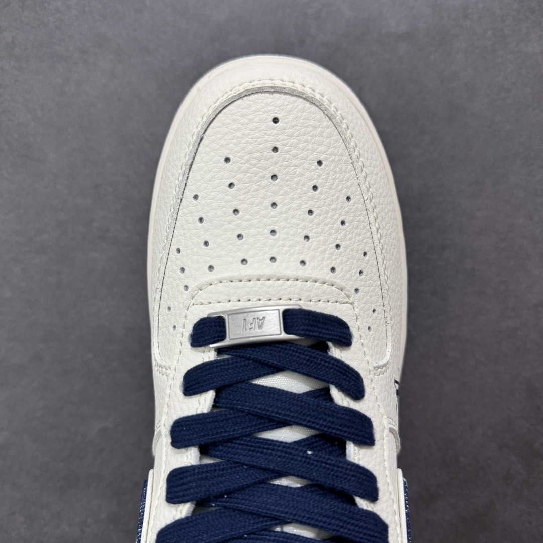 定制版海外限量发售！NIke Air Force 1 '07 Low “LV联名——蓝牛仔勾”空军一号 低帮 运动鞋 XX3168-128