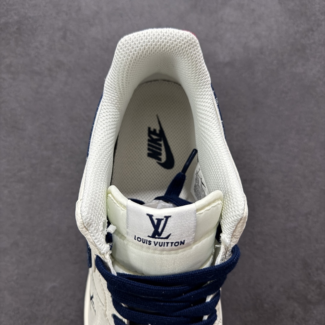 定制版海外限量发售！NIke Air Force 1 '07 Low “LV联名——蓝牛仔勾”空军一号 低帮 运动鞋 XX3168-128