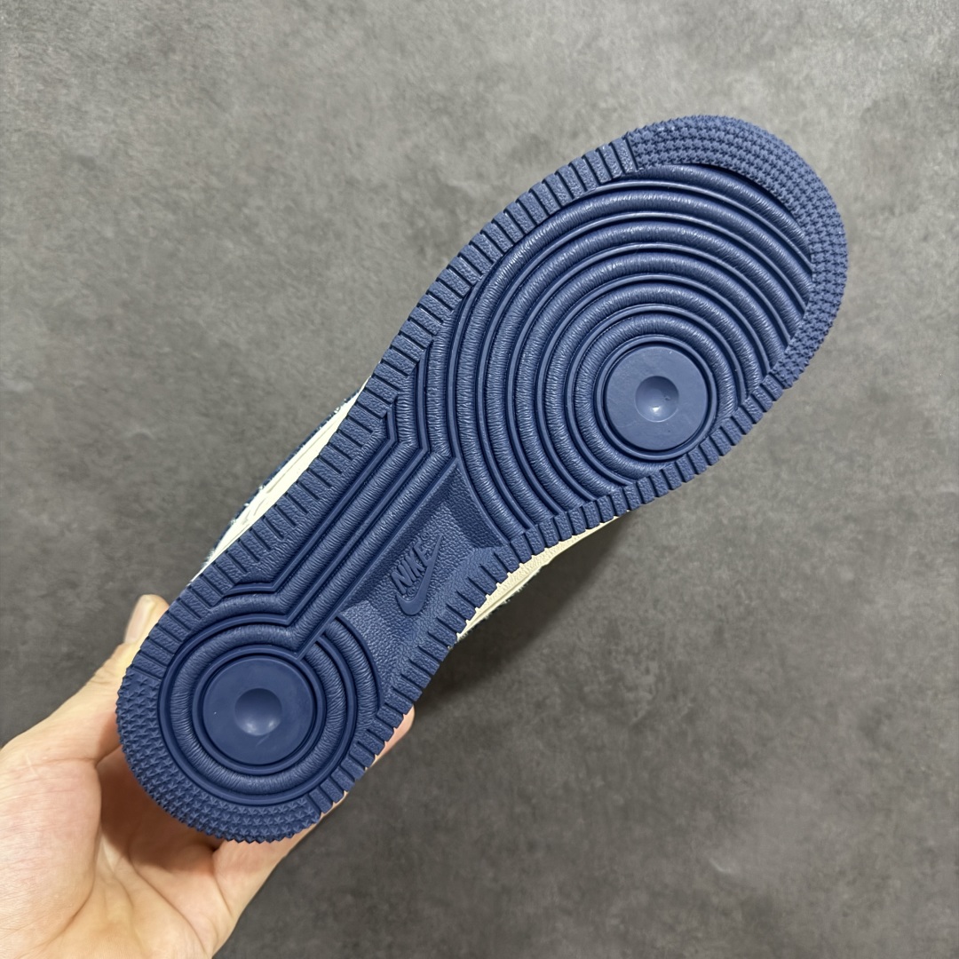 定制版海外限量发售！NIke Air Force 1 '07 Low “LV联名——蓝牛仔勾”空军一号 低帮 运动鞋 XX3168-128