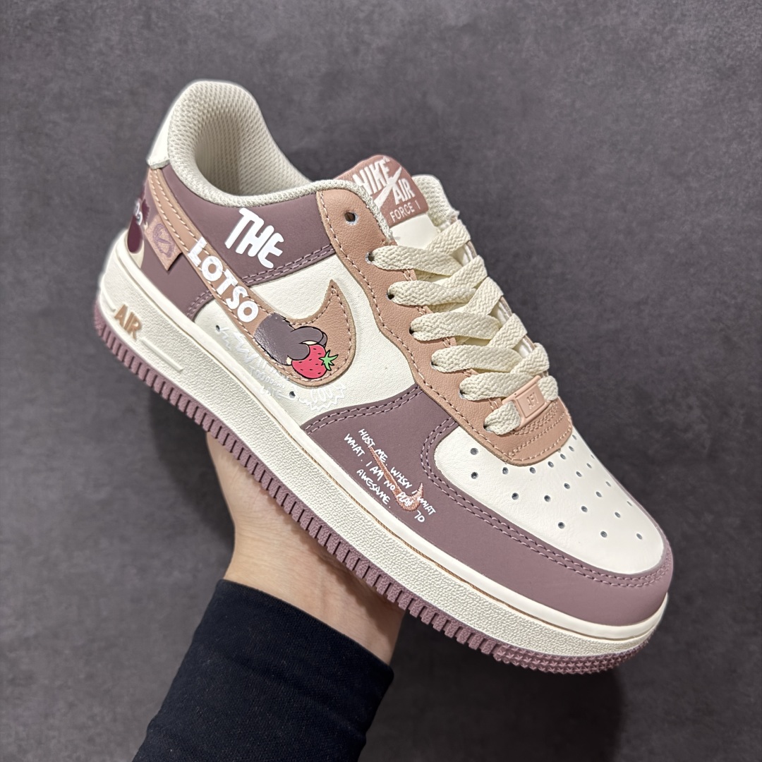 定制版520系列限定 “草莓熊”Nike Air Force 1 “Strawberry Bear”空军一号定制低帮板鞋 DB3301-551